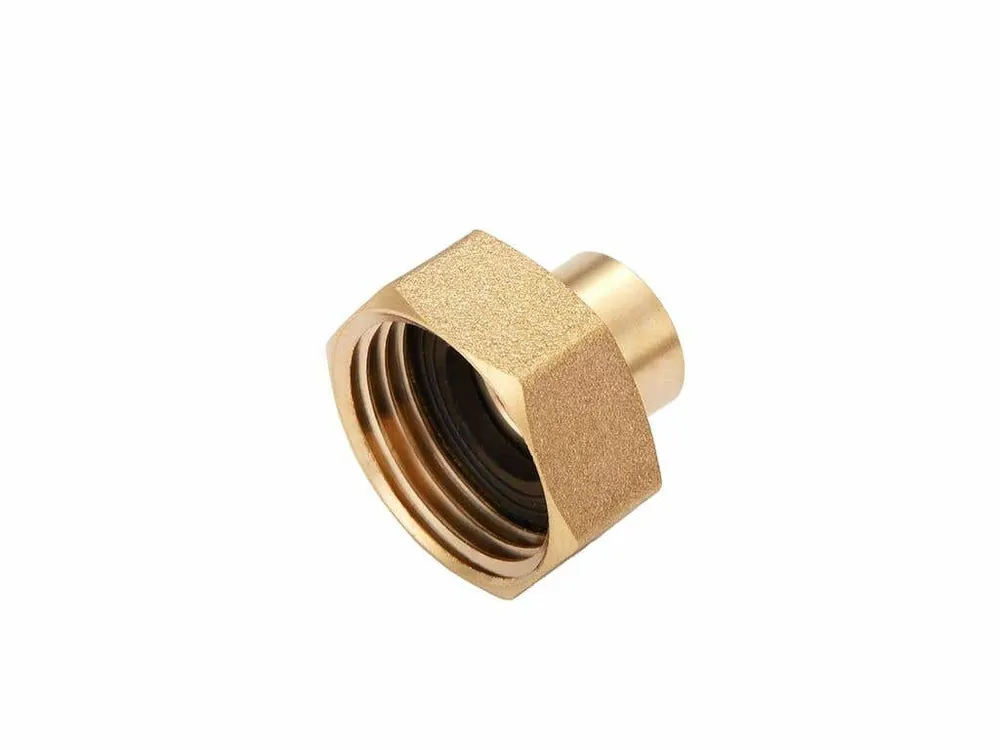 Ez-Flo 20355 3/4 inch x 1/2 inch Brass Garden Hose Reducing Adapter, Lead-Free, Male x Male