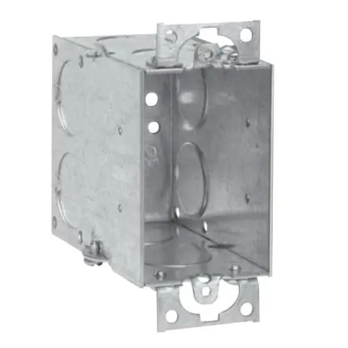 Crouse Hinds TP254 Steel 1-Gang Gangable Switch Box 2-Inch x 3-Inch x 3-1/2-Inch 18-Cubic-Inch