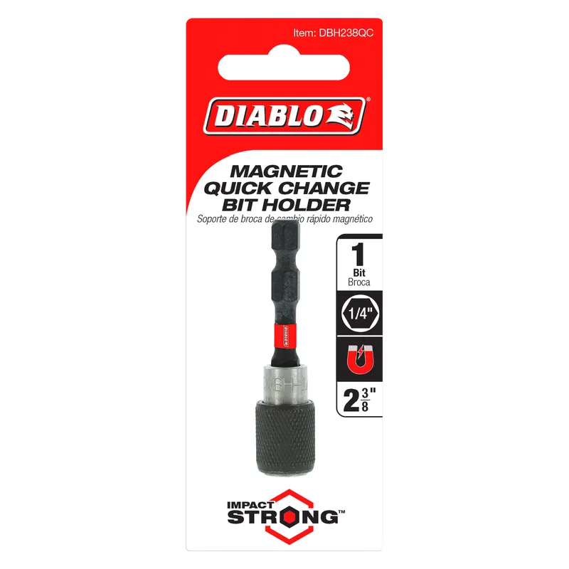 Diablo DBH238QC Quick-Change Magnetic Drive Bit Holder 2-3/8 inches