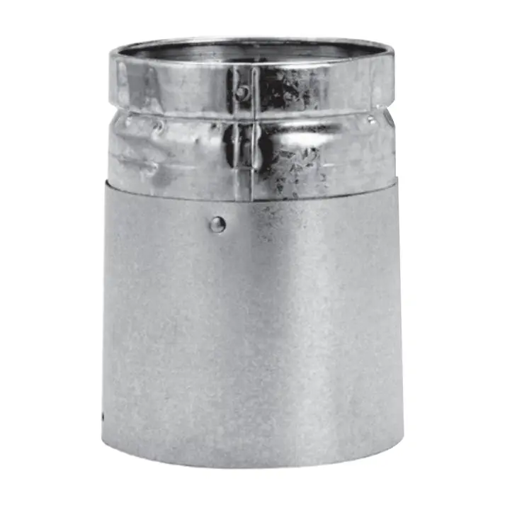 Duravent 10BVAM-1 Round Type B Gas Vent Model BV 10 inches Universal Male Adapter
