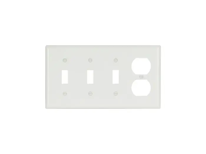 Eaton 2174W-BOX combination wallplate 4 Gang