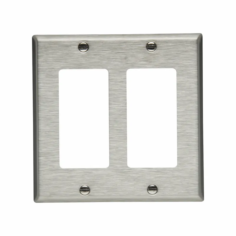 Eaton 93402-BOX1 Decorator Wall Plate Standard 2 Gangs