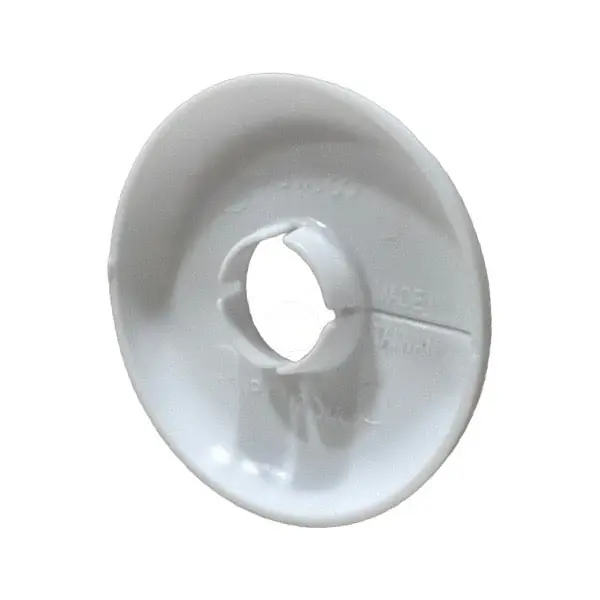 Wal-Rich 1732502 1/2 inches Ip White Plastic Floor & Ceiling Plate
