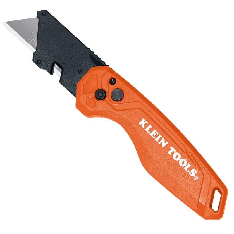 Klein Tools 44302 Folding Utility Knife Locks Open @ 135 Degrees or 180 Degrees