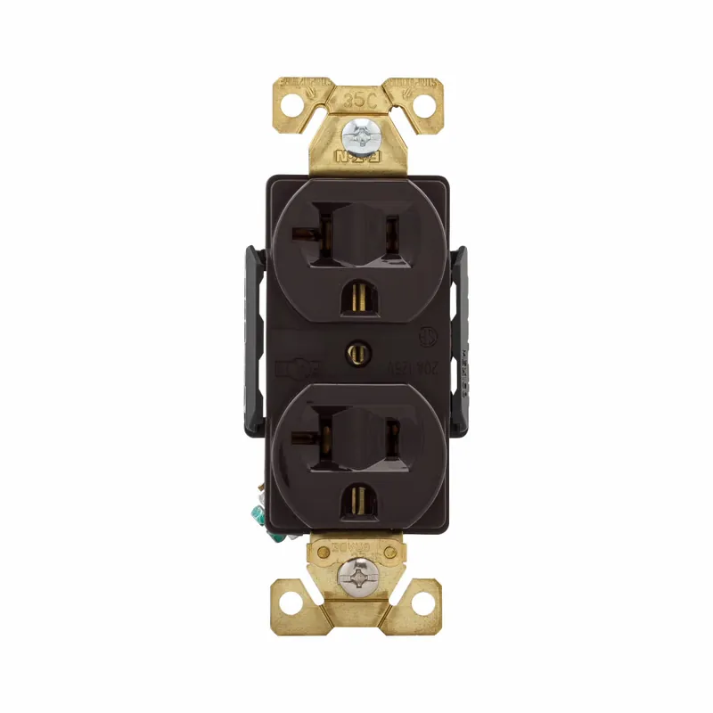 Eaton AH5362B Arrow Hart Wiring 20 Amp 125 VAC 2-Pole 3-Wire NEMA 5-20R Straight Blade Duplex Receptacle