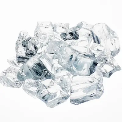 Athena RFG-10-KD Fireglass 1/2 inches Krystallo Diamond Reflective Glass Media