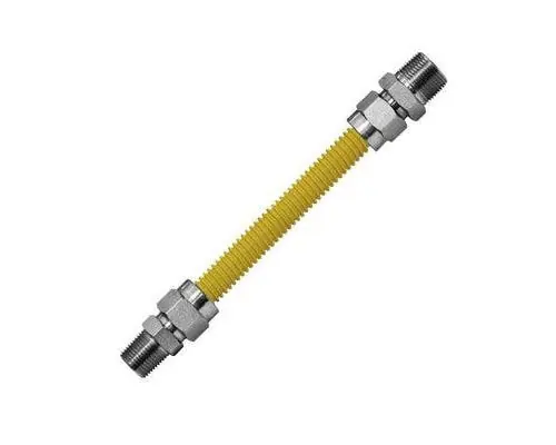 Everflow FTGC-YC12-36N 3/4 inches x 1/2 inches x 3 feet Flexible Stainless Steel Gas Connector Male x Female