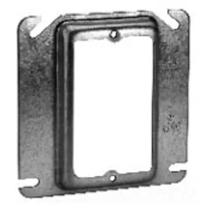 Crouse Hinds TP486 Steel 1-Gang Raised Mud Ring 4-Inch x 4-Inch x 3/4-Inch