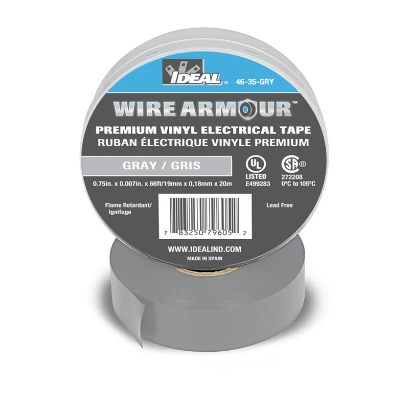 Ideal 46-35-GRY Vinyl Color Coding Tape 3/4 X 66 feet