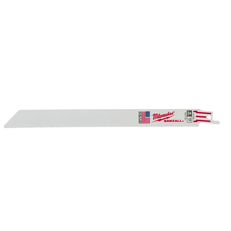 Milwaukee 48-00-5188 Thin Kerf Sawzall® Reciprocating Saw Blade, 9 Inch L, 18 T, 5 Pack