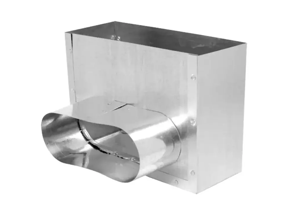 Lukjan OB304107 Register Box 4 inches x 10 inches x 7 inches 90 Degree Oval