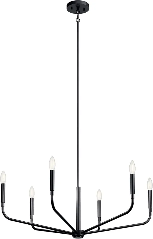 Kichler 52718BK Madden Chandelier 60 W
