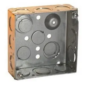 Crouse-Hinds TP436 Steel Deep Outlet Box 4-Inch x 4-Inch x 2-1/8-Inch