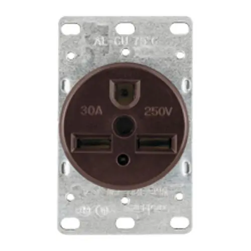 Eaton 1234-BOX Arrow Hart™ Single Straight Blade Receptacle, 250 VAC, 30 A