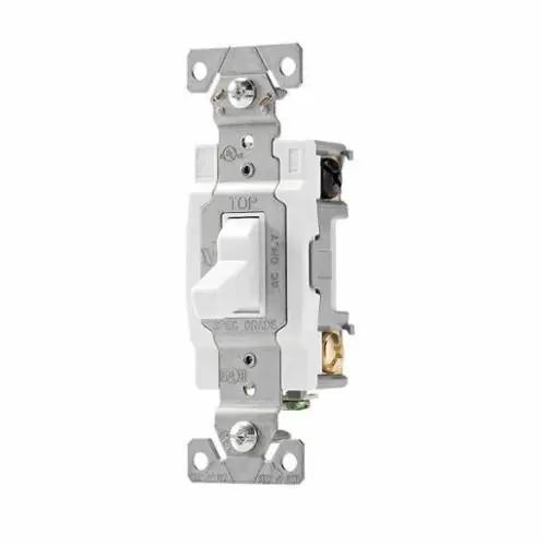 Eaton CS320W Commercial Grade 3-Way Compact Toggle Switch 20-Amp 120/277-volt