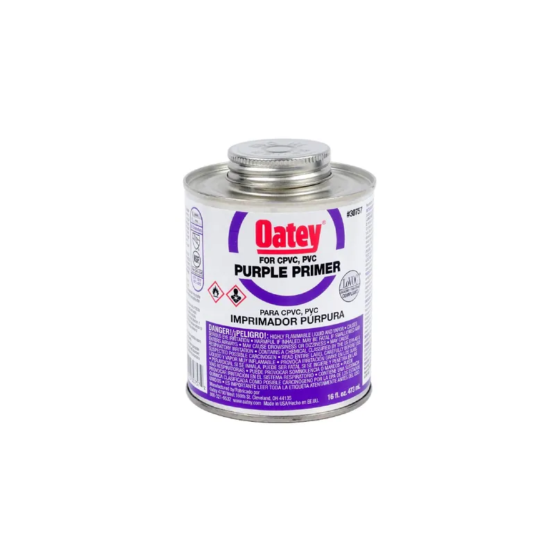 Oatey 30757 16 Oz. Purple Pipe and Fitting Primer for PVC/CPVC