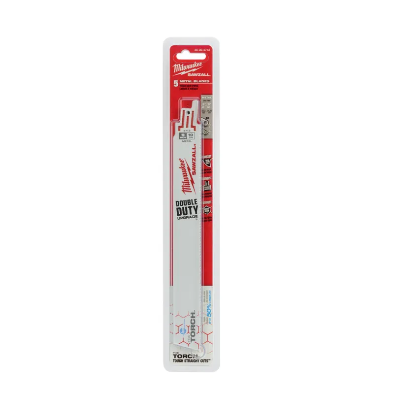 Milwaukee 48-00-4713 9 in. 10 TPI The Torch Ice Hardened Sawzall Blades 5PK