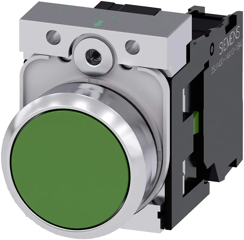 Siemens 3SU11500AB401BA0 Non-Illuminated Pushbutton 22MM 1NO