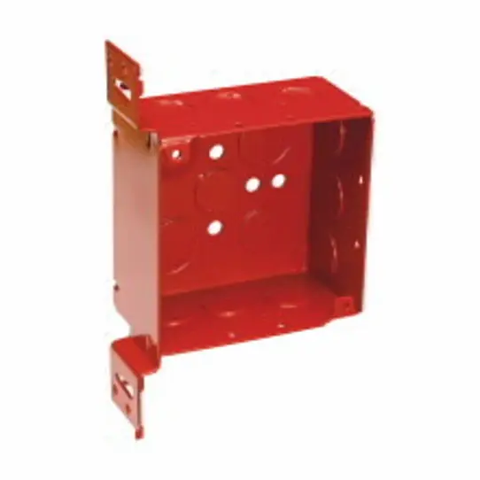Crouse Hinds TP451RED Square Outlet Box 4 inches 2-1/8 inches