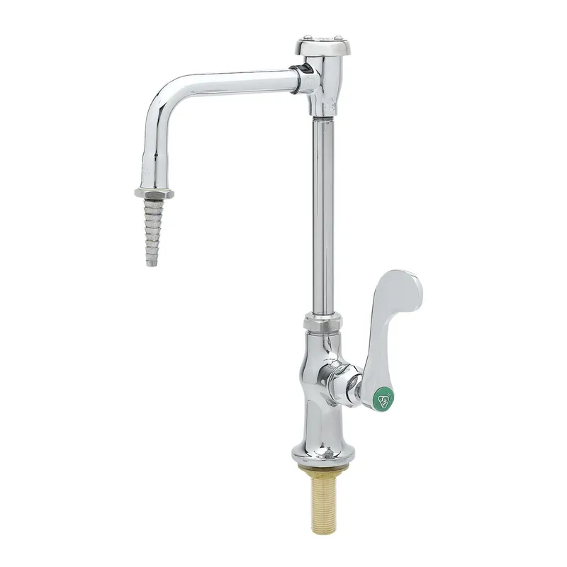T&S Brass BL-5709-05 Lab Faucet, Single Temperature, VB Swing Nozzle, Serrated Tip, 4 inches Wrist Handle