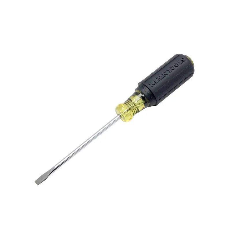 Klein Tools 601-4 4in Screwdriver 3/16-Inch Cabinet 4-Inch Round Shank