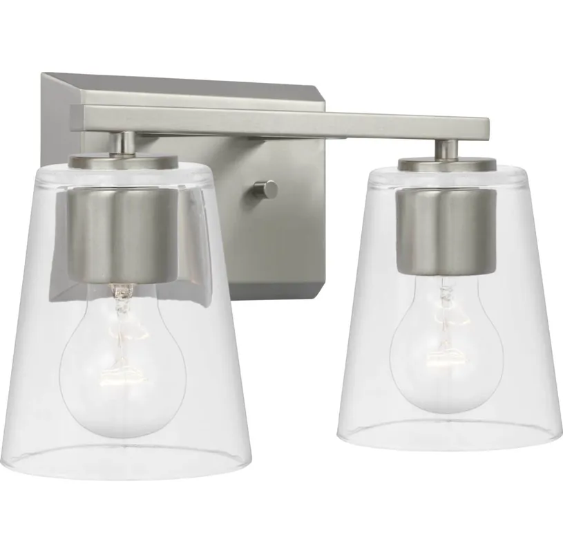 Progress Lighting P300458-009 Vertex 2-Light Bath Vanity Light 120V