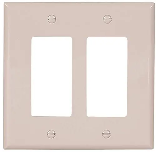 Eaton PJ262W Decorator Wall Plate 2 Gang
