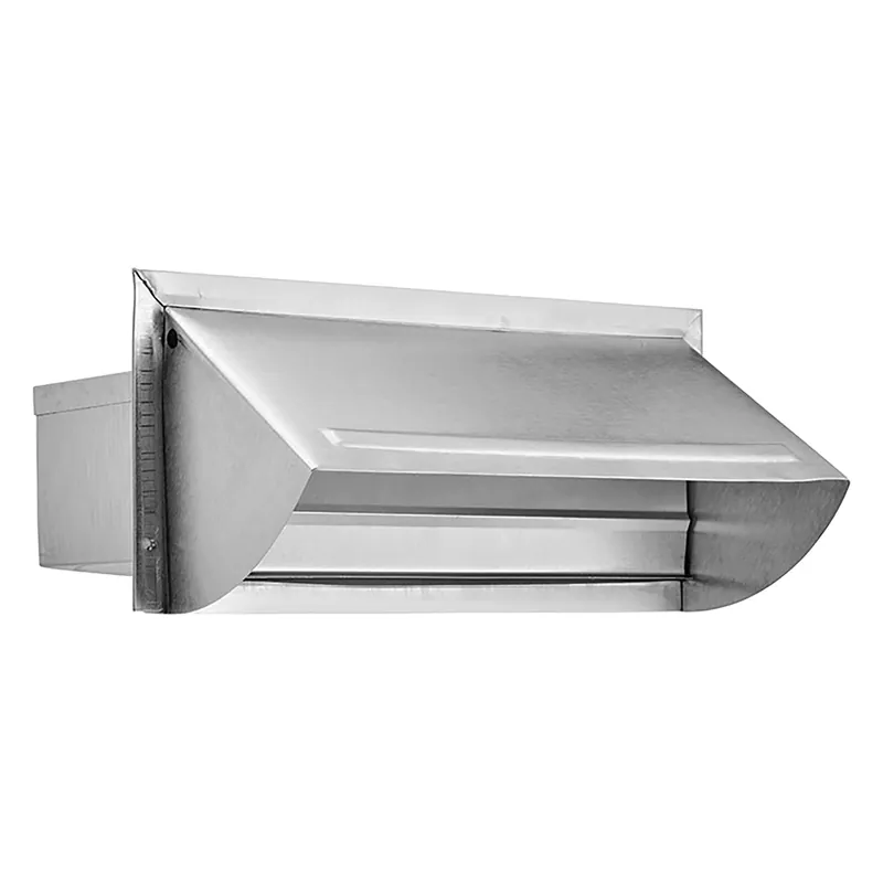 Lambro 1060 3-1/4 inches x 10 inches Aluminum Wall Cap