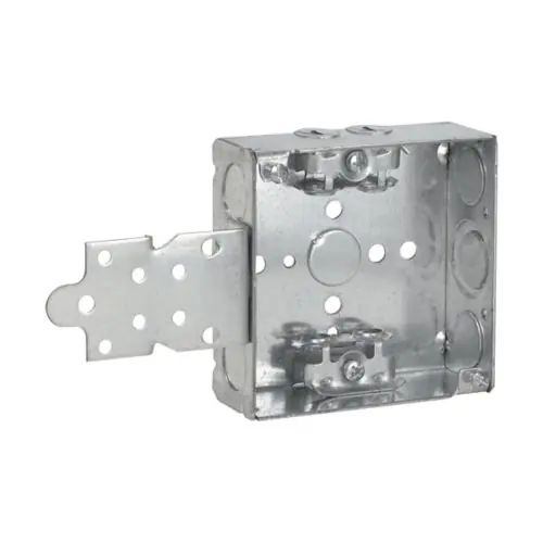 Crouse Hinds TP456 Steel Standard Outlet Box 4-Inch x 4-Inch x 1-1/2-Inch