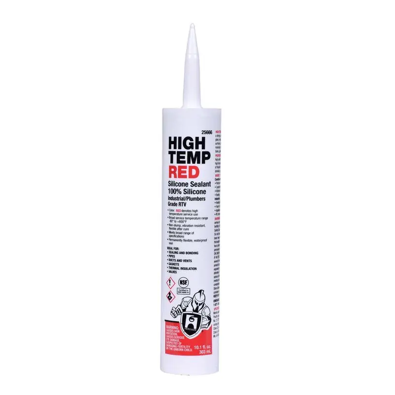 Oatey 25666 Hercules High Temp Red Silicone Sealant 10.1 oz. Cartridge