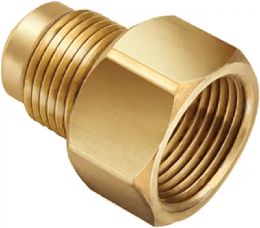 Jb Industries UR3-810 Brass Adapter, 1/2 inches Female Flare x 5/8 inches Flare