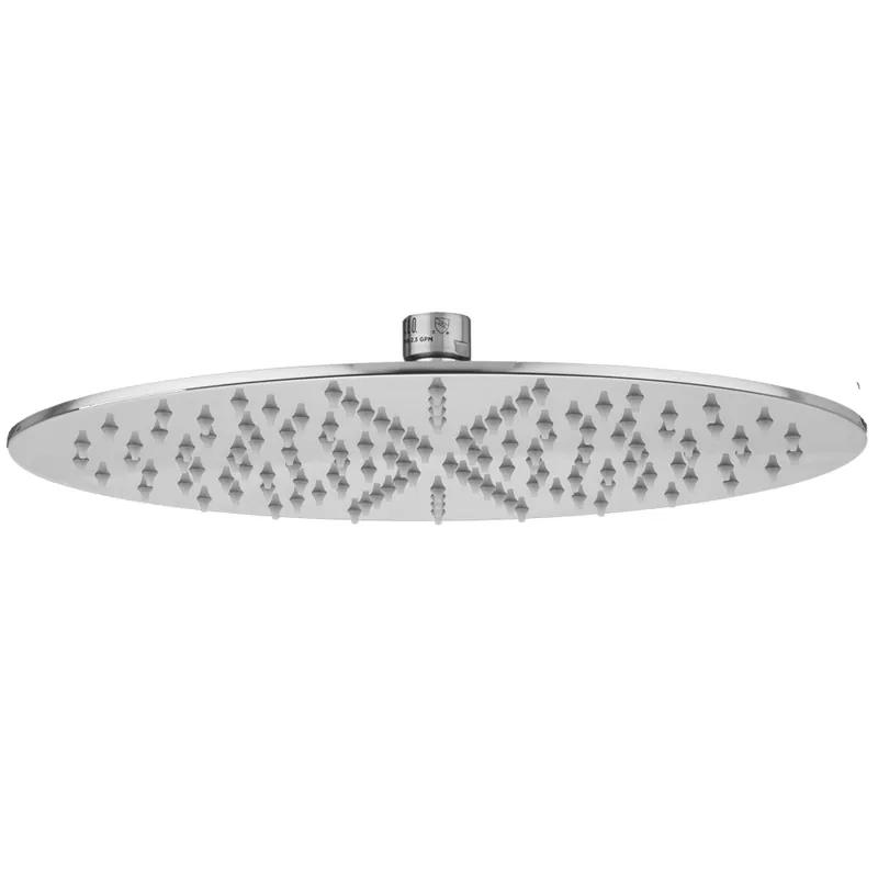 Jaclo S212-SN Round Rain Machine, 12 inches, Satin Nickel