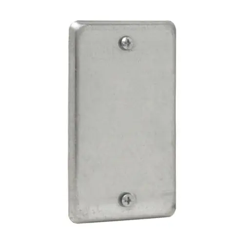 Crouse Hinds TP608 Steel Flat Utility Box Blank Cover 2-1/8-Inch x 4-Inch