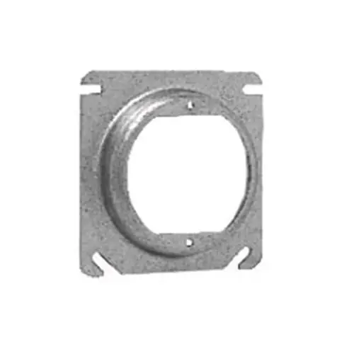 Crouse Hinds TP477 Steel Open With 2-3/4-Inch Ears #8-32 Screw Mount Outlet Box Cover 4-Inch x 4-Inch x 5/8-Inch