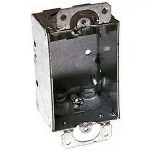 Crouse Hinds TP100 Steel Non-Gangable Switch Box 2-Inch x 3-Inch x 1-1/2-Inch 7.5-Cubic-Inch