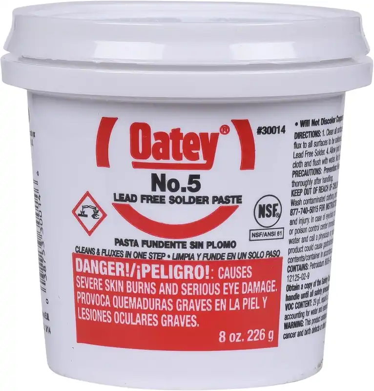 Oatey 30014 flux, paste, petroleum, 8-ounce