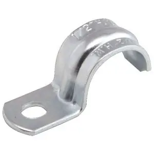 Raco 1334 One Hole Push-on Straps Stamped Steel, 1 In. Trade Size