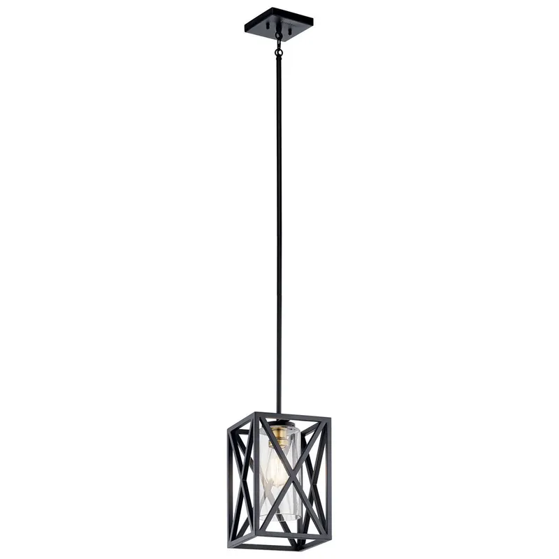 Kichler 44083BK Moorgate Mini Pendant 75 W