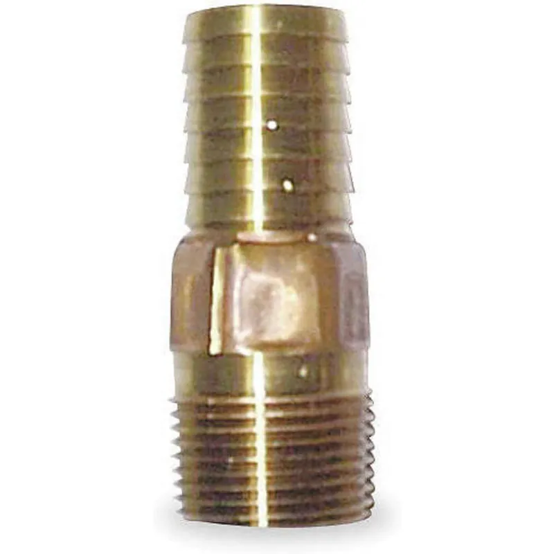 Campbell MAB-2 Male Adapter, 1/2 x 1/2 In, Red Brass