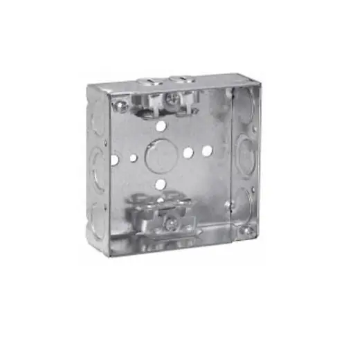 Crouse Hinds TP454 Steel Standard Outlet Box 4-Inch x 4-Inch x 1-1/2-Inch 22-Cubic-Inch
