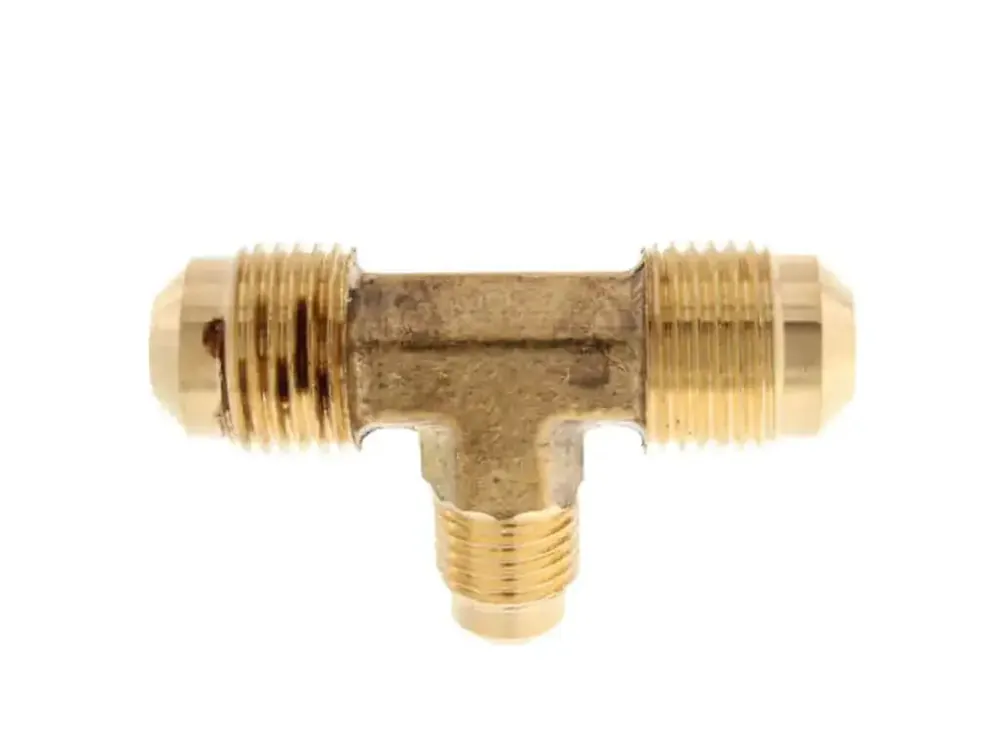 Brasscraft 44-6WN Flare Tee 3/8 Outer Diameter All 3 Ends W?Nut