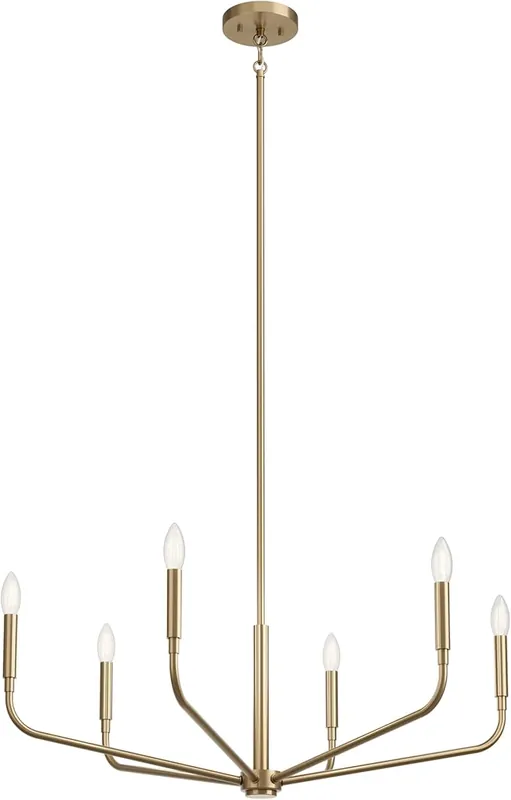 Kichler 52718CPZ Madden 6-Light Chandelier 60 Watts