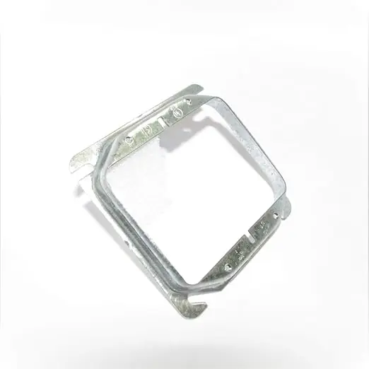 Crouse Hinds TP499 Steel 2-Gang Raised Mud Ring 4-Inch x 4-Inch x 5/8-Inch 8-Cubic-Inch