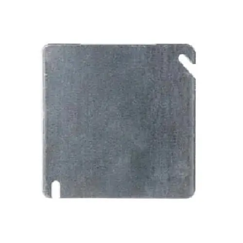 Crouse Hinds TP472 Steel Flat Square Cover 4-Inch x 4-Inch