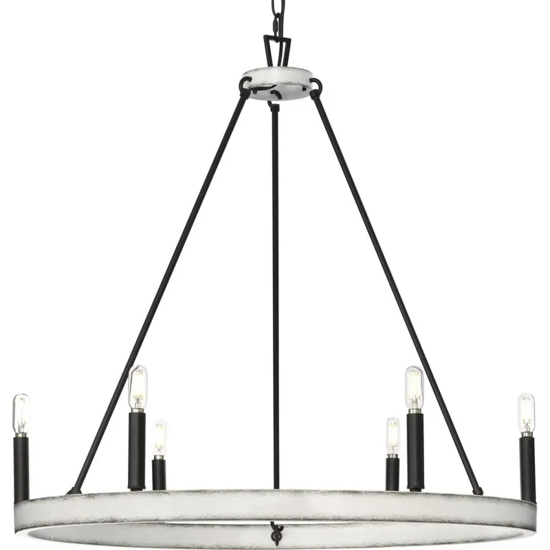 Progress Lighting P400302-31M Galloway 6 Light 30 inch Chandelier