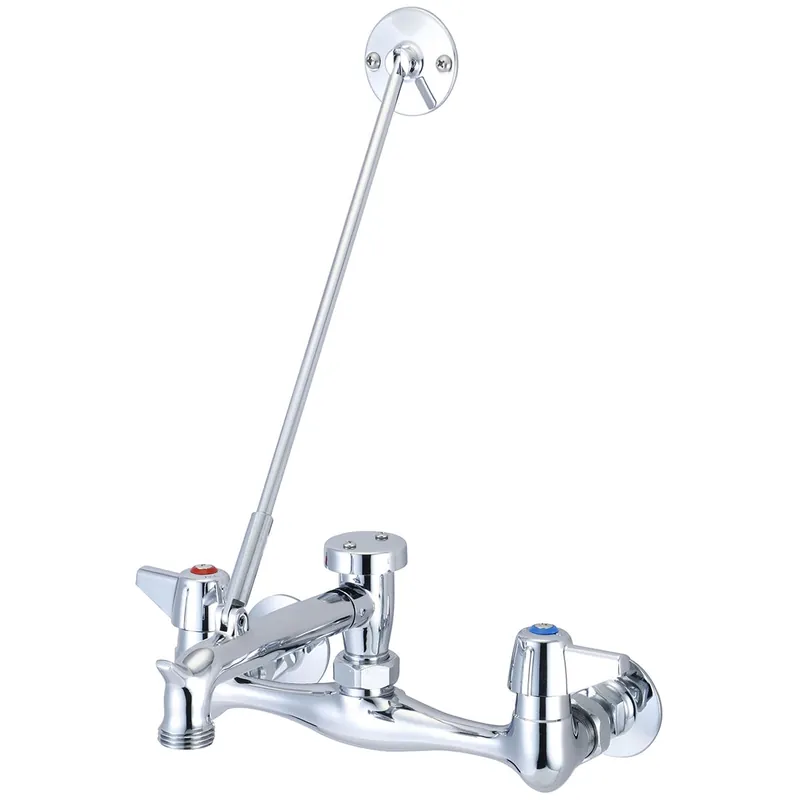 Central Brass 0054-URC-Q Two Handle Wallmount Service Sink Faucet