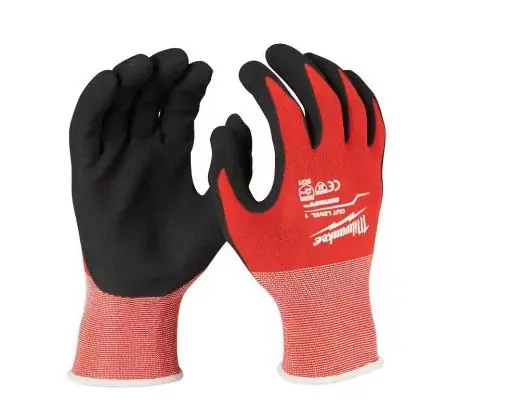 Milwaukee 48-22-8902 unisex large nitrile coated cut level 1 work glove