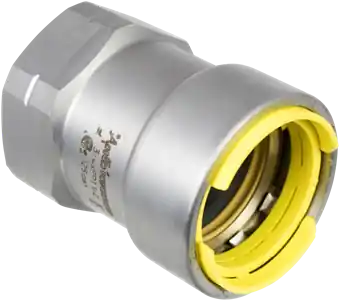 Apollo Powerpress 7482145 Gas Straight Connector FF 1/2 inchesxFPT1/2 inches