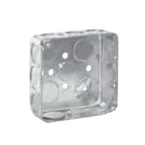 Crouse Hinds TP414 Steel Standard Outlet Box 4-Inch x 4-Inch x 1-1/2-Inch