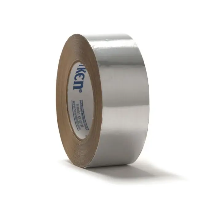 Polyken 337 Foil Tape, Rubber Adhesive, 72mm W, Silver